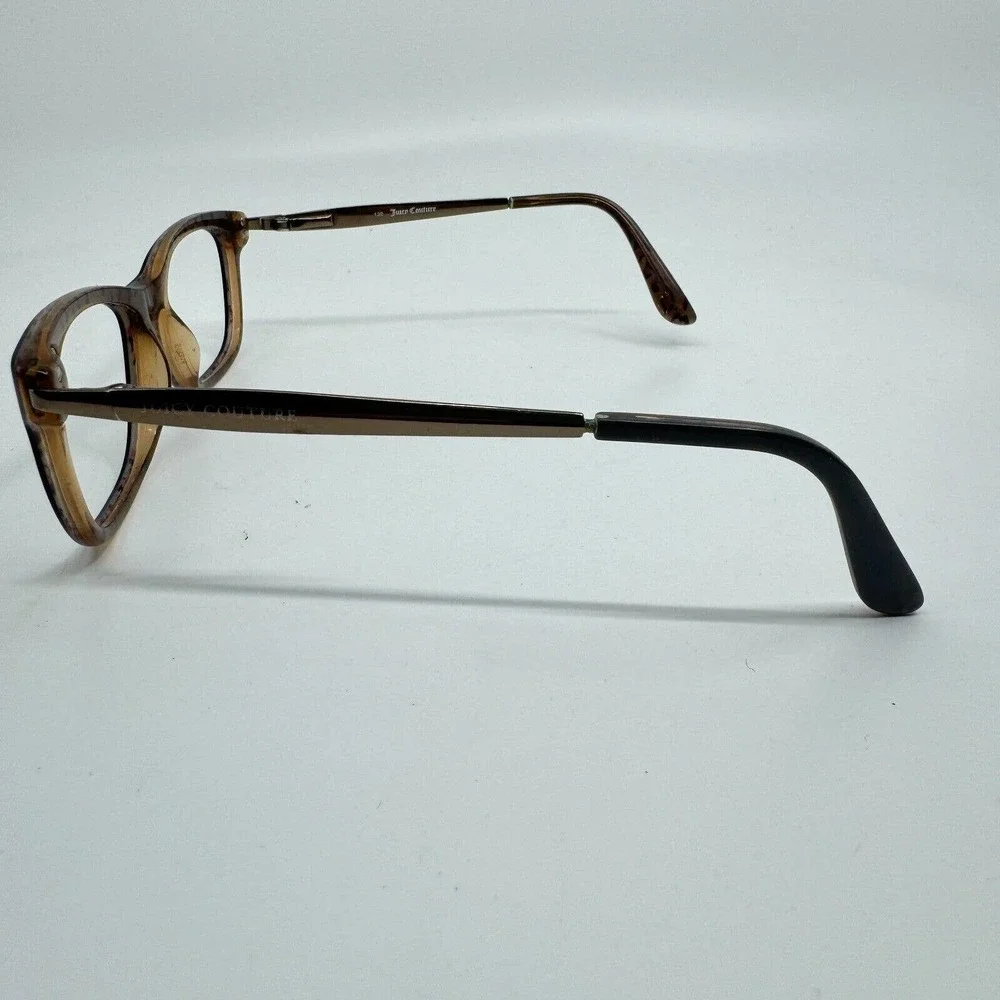 Juicy Couture JU 130 ERT Black Brown Leopard Square Eyeglasses Frames Only H9857